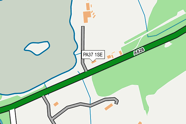 PA37 1SE map - OS OpenMap – Local (Ordnance Survey)