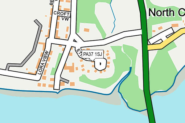 PA37 1SJ map - OS OpenMap – Local (Ordnance Survey)