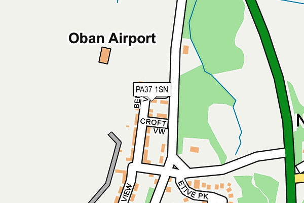 PA37 1SN map - OS OpenMap – Local (Ordnance Survey)