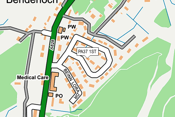 PA37 1ST map - OS OpenMap – Local (Ordnance Survey)