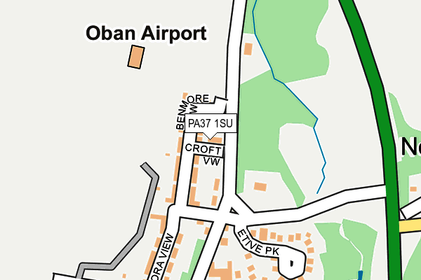 PA37 1SU map - OS OpenMap – Local (Ordnance Survey)
