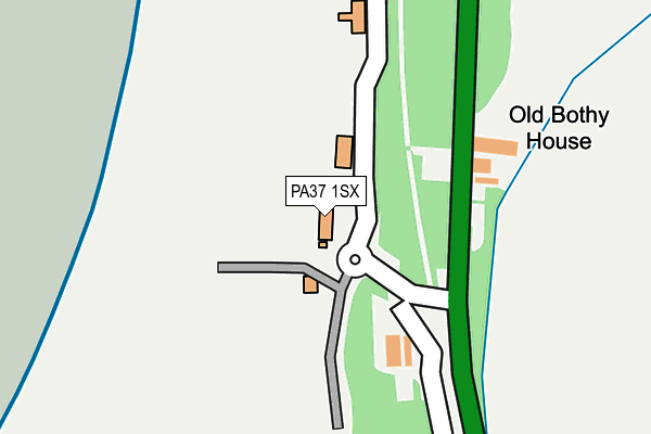 PA37 1SX map - OS OpenMap – Local (Ordnance Survey)
