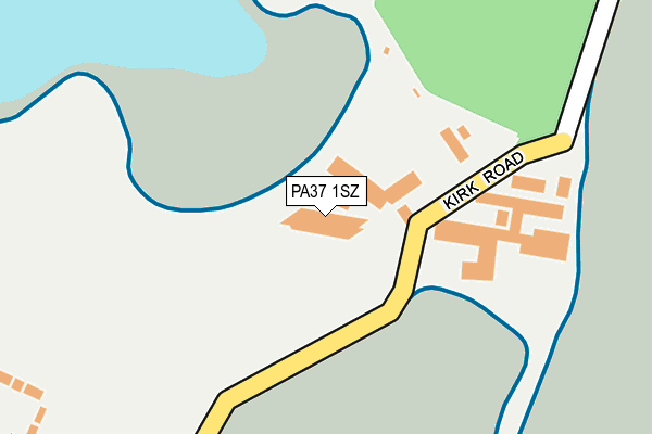 PA37 1SZ map - OS OpenMap – Local (Ordnance Survey)