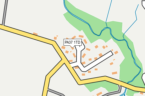 PA37 1TD map - OS OpenMap – Local (Ordnance Survey)