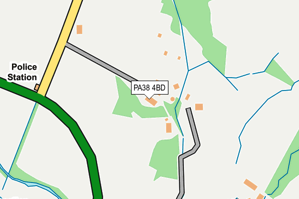 PA38 4BD map - OS OpenMap – Local (Ordnance Survey)