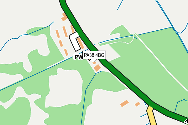 PA38 4BG map - OS OpenMap – Local (Ordnance Survey)