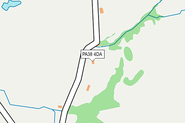 PA38 4DA map - OS OpenMap – Local (Ordnance Survey)