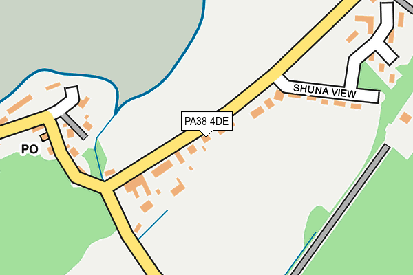 PA38 4DE map - OS OpenMap – Local (Ordnance Survey)
