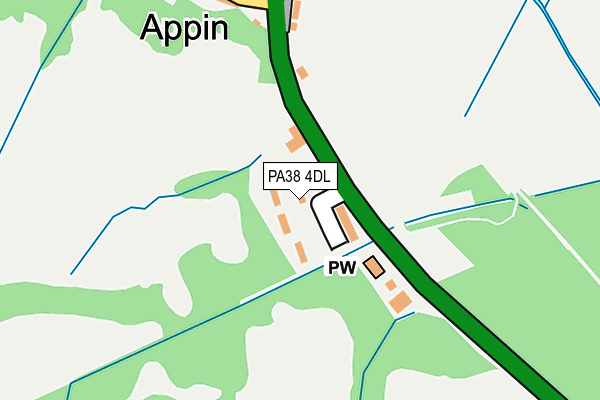 PA38 4DL map - OS OpenMap – Local (Ordnance Survey)
