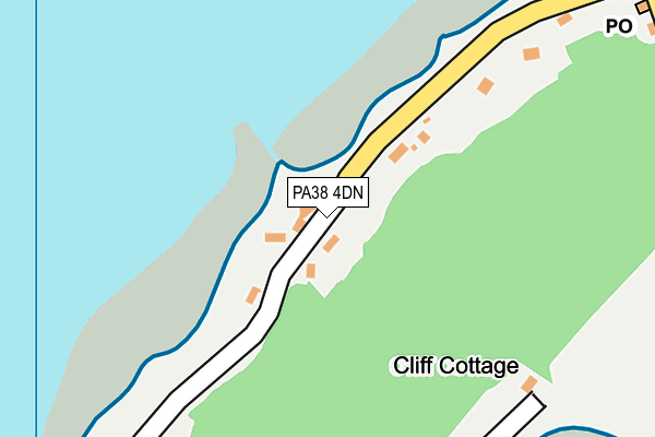 PA38 4DN map - OS OpenMap – Local (Ordnance Survey)