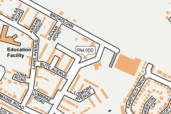 PA4 0DD map - OS OpenMap – Local (Ordnance Survey)
