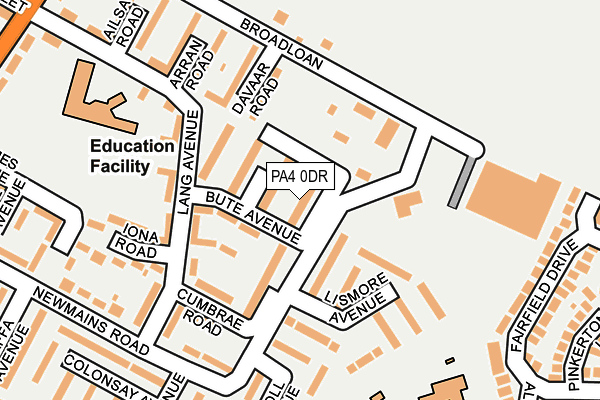 PA4 0DR map - OS OpenMap – Local (Ordnance Survey)
