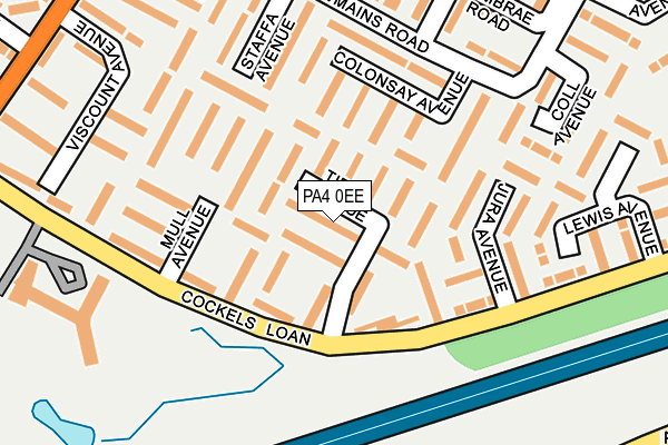 PA4 0EE map - OS OpenMap – Local (Ordnance Survey)