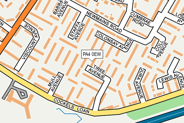 PA4 0EW map - OS OpenMap – Local (Ordnance Survey)