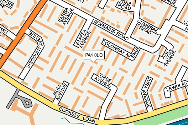 PA4 0LQ map - OS OpenMap – Local (Ordnance Survey)