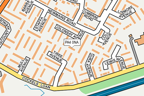 PA4 0NA map - OS OpenMap – Local (Ordnance Survey)