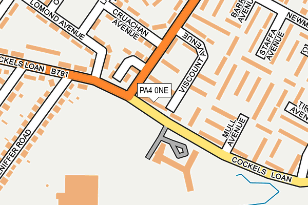 PA4 0NE map - OS OpenMap – Local (Ordnance Survey)