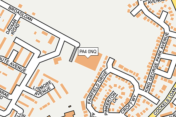 PA4 0NQ map - OS OpenMap – Local (Ordnance Survey)
