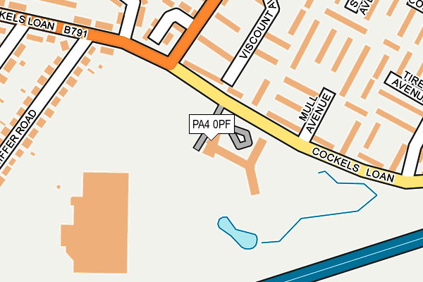 PA4 0PF map - OS OpenMap – Local (Ordnance Survey)