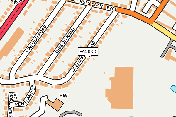 PA4 0RD map - OS OpenMap – Local (Ordnance Survey)