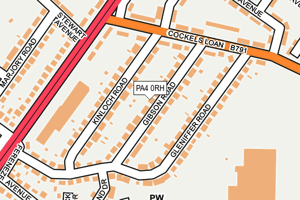 PA4 0RH map - OS OpenMap – Local (Ordnance Survey)