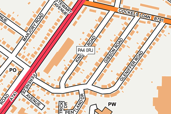 PA4 0RJ map - OS OpenMap – Local (Ordnance Survey)