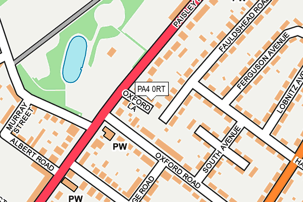 PA4 0RT map - OS OpenMap – Local (Ordnance Survey)