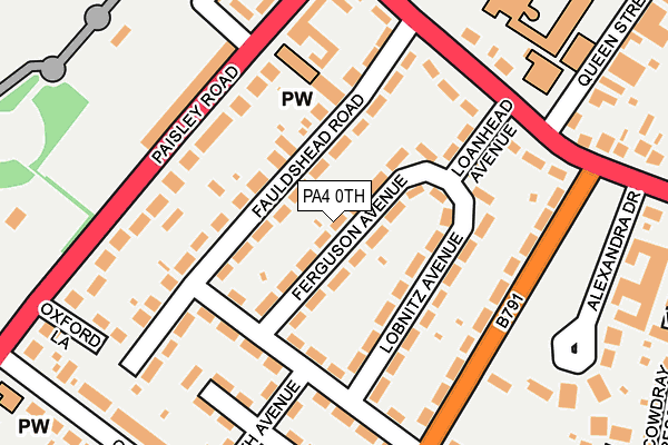 PA4 0TH map - OS OpenMap – Local (Ordnance Survey)