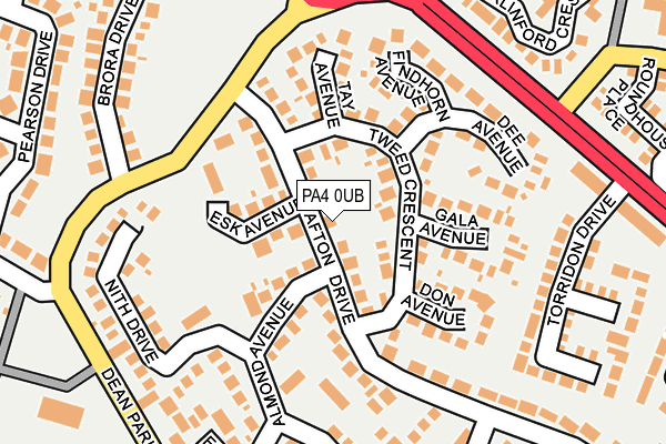 PA4 0UB map - OS OpenMap – Local (Ordnance Survey)