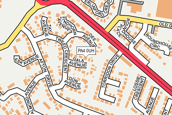 PA4 0UH map - OS OpenMap – Local (Ordnance Survey)