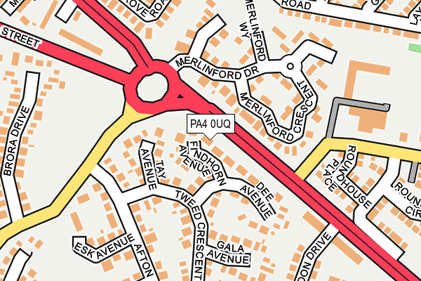 PA4 0UQ map - OS OpenMap – Local (Ordnance Survey)