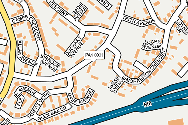 PA4 0XH map - OS OpenMap – Local (Ordnance Survey)