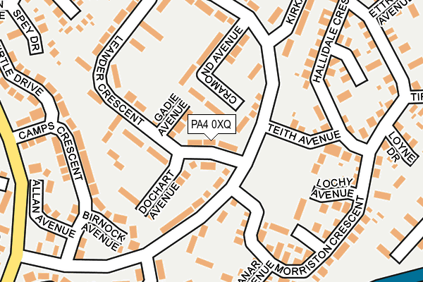 PA4 0XQ map - OS OpenMap – Local (Ordnance Survey)