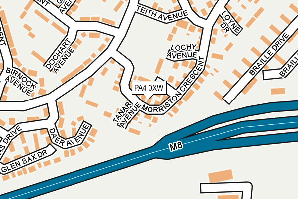 PA4 0XW map - OS OpenMap – Local (Ordnance Survey)