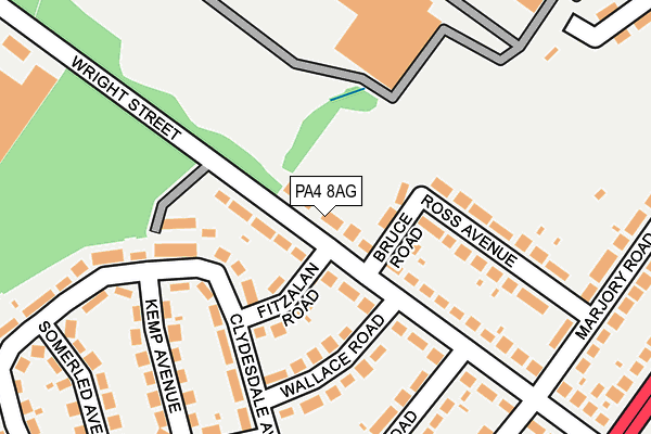 PA4 8AG map - OS OpenMap – Local (Ordnance Survey)