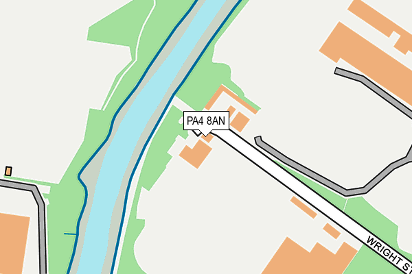 PA4 8AN map - OS OpenMap – Local (Ordnance Survey)