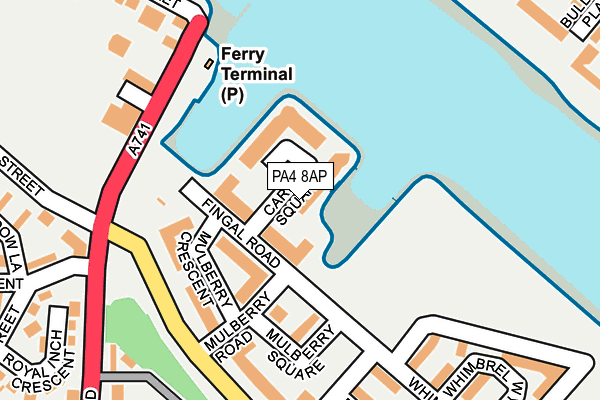 PA4 8AP map - OS OpenMap – Local (Ordnance Survey)