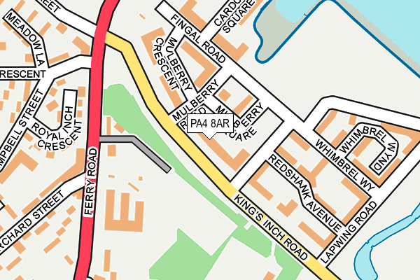 PA4 8AR map - OS OpenMap – Local (Ordnance Survey)