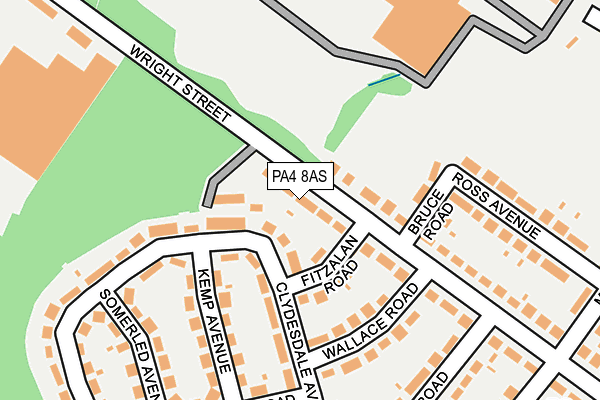 PA4 8AS map - OS OpenMap – Local (Ordnance Survey)