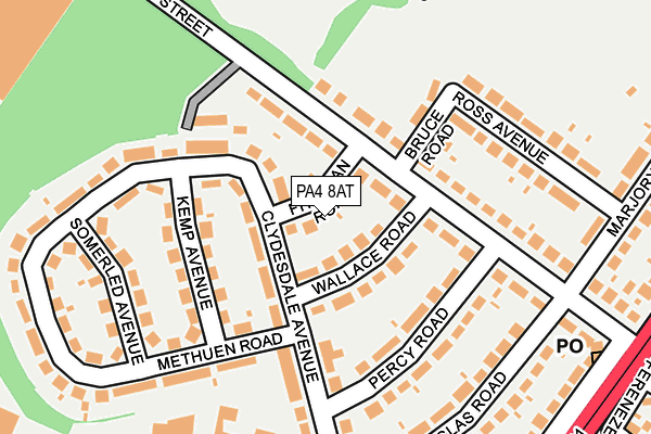 PA4 8AT map - OS OpenMap – Local (Ordnance Survey)