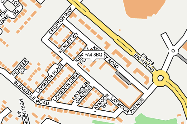 PA4 8BQ map - OS OpenMap – Local (Ordnance Survey)