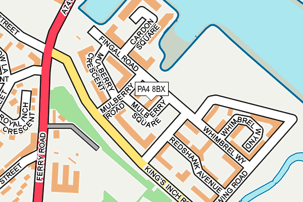 PA4 8BX map - OS OpenMap – Local (Ordnance Survey)