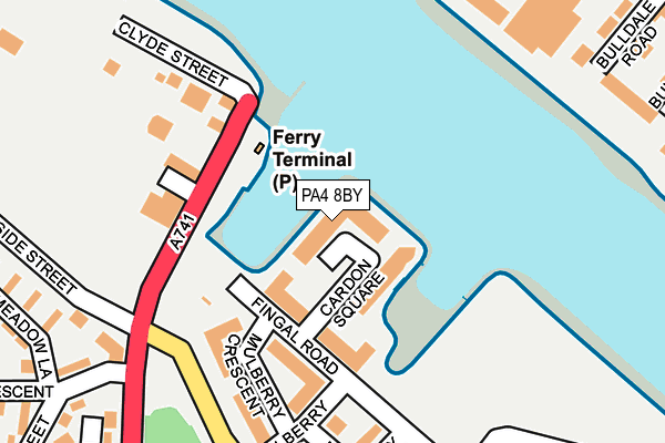 PA4 8BY map - OS OpenMap – Local (Ordnance Survey)