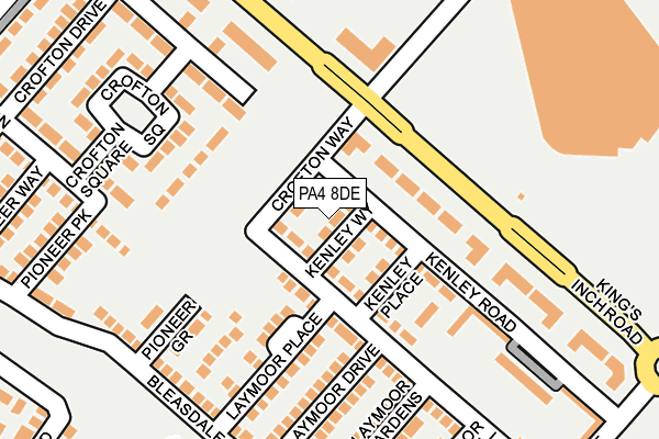 PA4 8DE map - OS OpenMap – Local (Ordnance Survey)