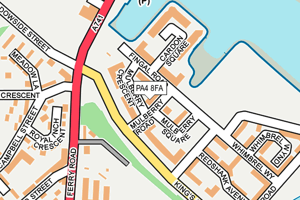 PA4 8FA map - OS OpenMap – Local (Ordnance Survey)