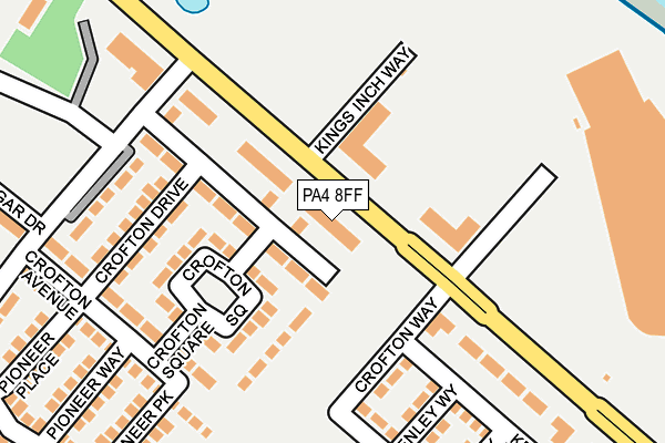 PA4 8FF map - OS OpenMap – Local (Ordnance Survey)