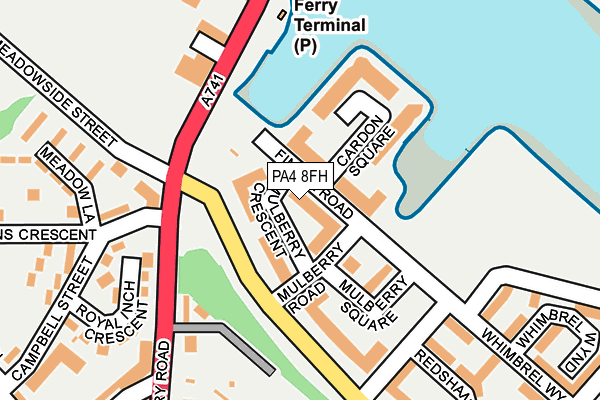 PA4 8FH map - OS OpenMap – Local (Ordnance Survey)