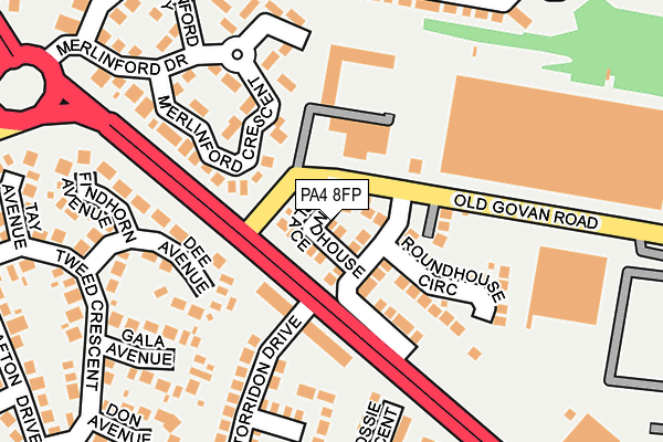 PA4 8FP map - OS OpenMap – Local (Ordnance Survey)