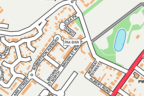 PA4 8HW map - OS OpenMap – Local (Ordnance Survey)