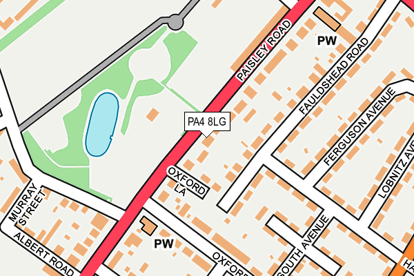 PA4 8LG map - OS OpenMap – Local (Ordnance Survey)